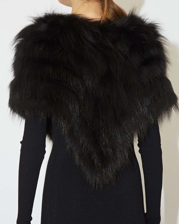 Fox Fur Othis Capelet Poncho