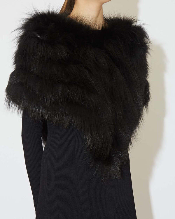 Fox Fur Othis Capelet Poncho