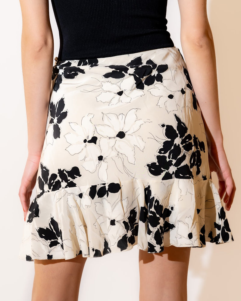 Mini Floral Print Skirt