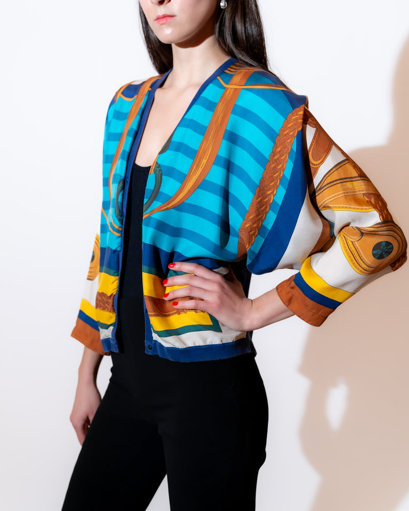 Silk Multi-Color Cardigan