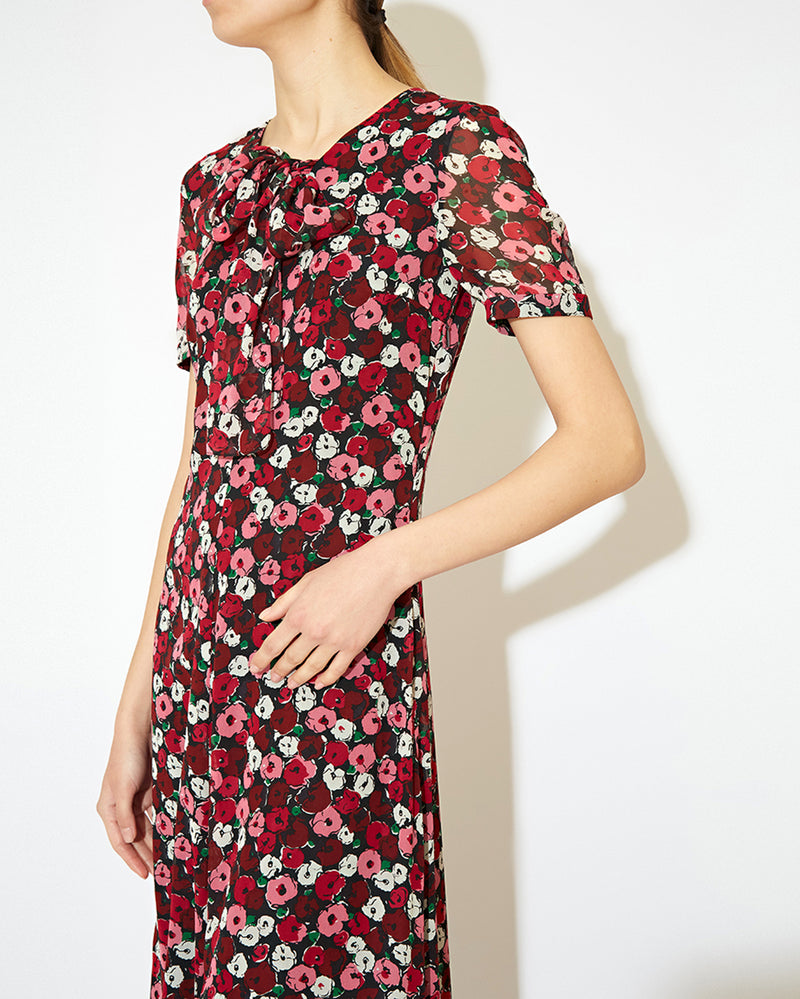 Red Floral Dress