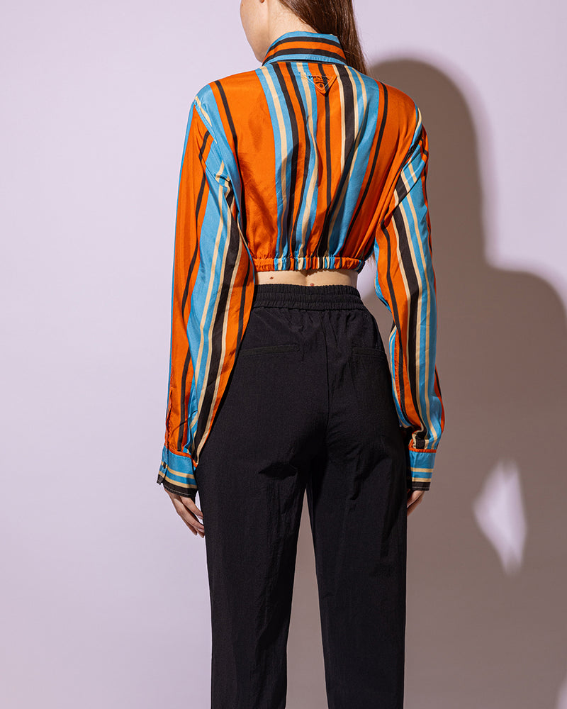 Crop Silk Shirt