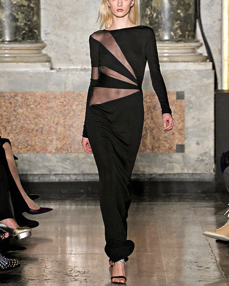 FW12 Runway Evening Gown in black