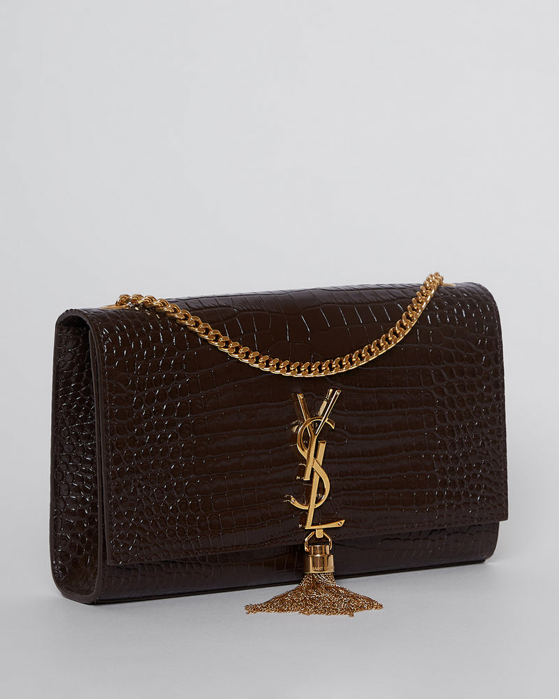Ysl Crossbody Bag Ysl Croc Skin Bag Croc Embossed Leather Kate