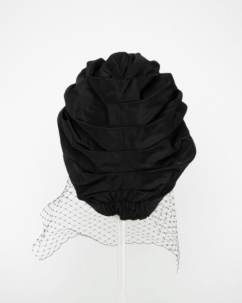 Black Turban with Veil