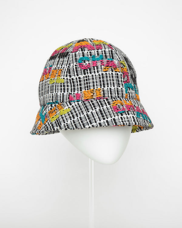 • RARE • Tweed Bucket Hat with Signature CC Logo & Chanel 5 Print