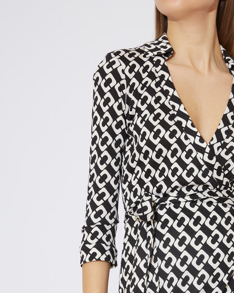 Abigail Silk Jersey Chain Link Wrap Dress THE MODAOLOGY Abigail Silk Jersey Chain Link Wrap Dress THE MODAOLOGY