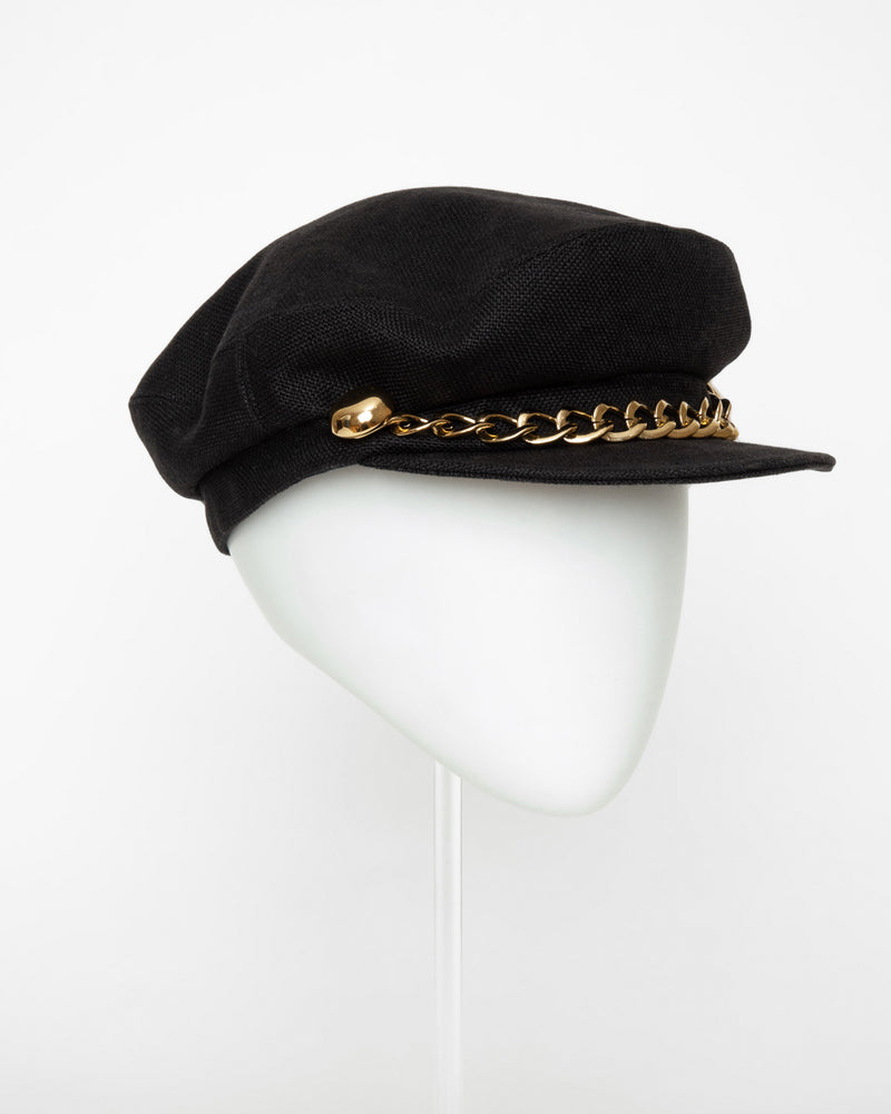 Jessa Marine Cap with gold chain