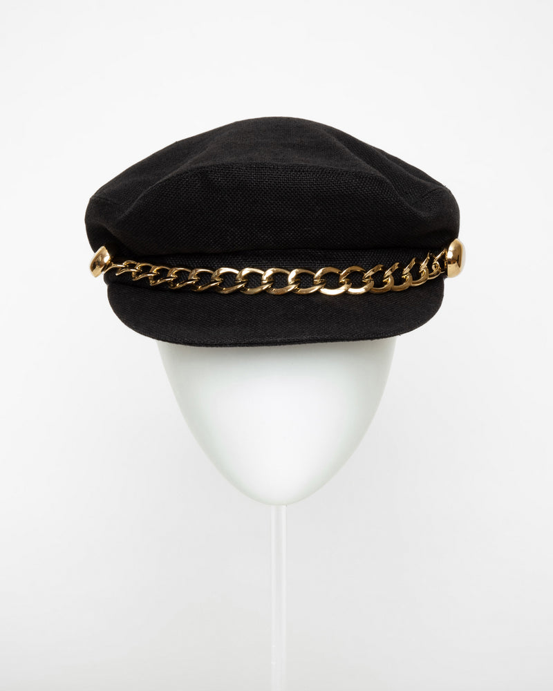 Jessa Marine Cap with gold chain