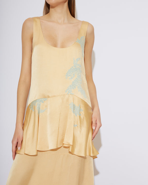 Sill Maxi Dress in pale yellow