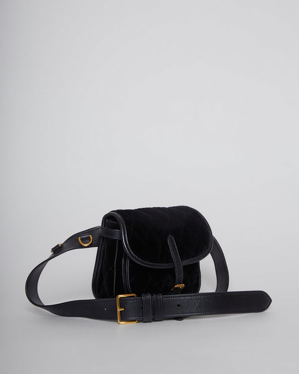 Corsaire Quilted Velvet Belt Bag