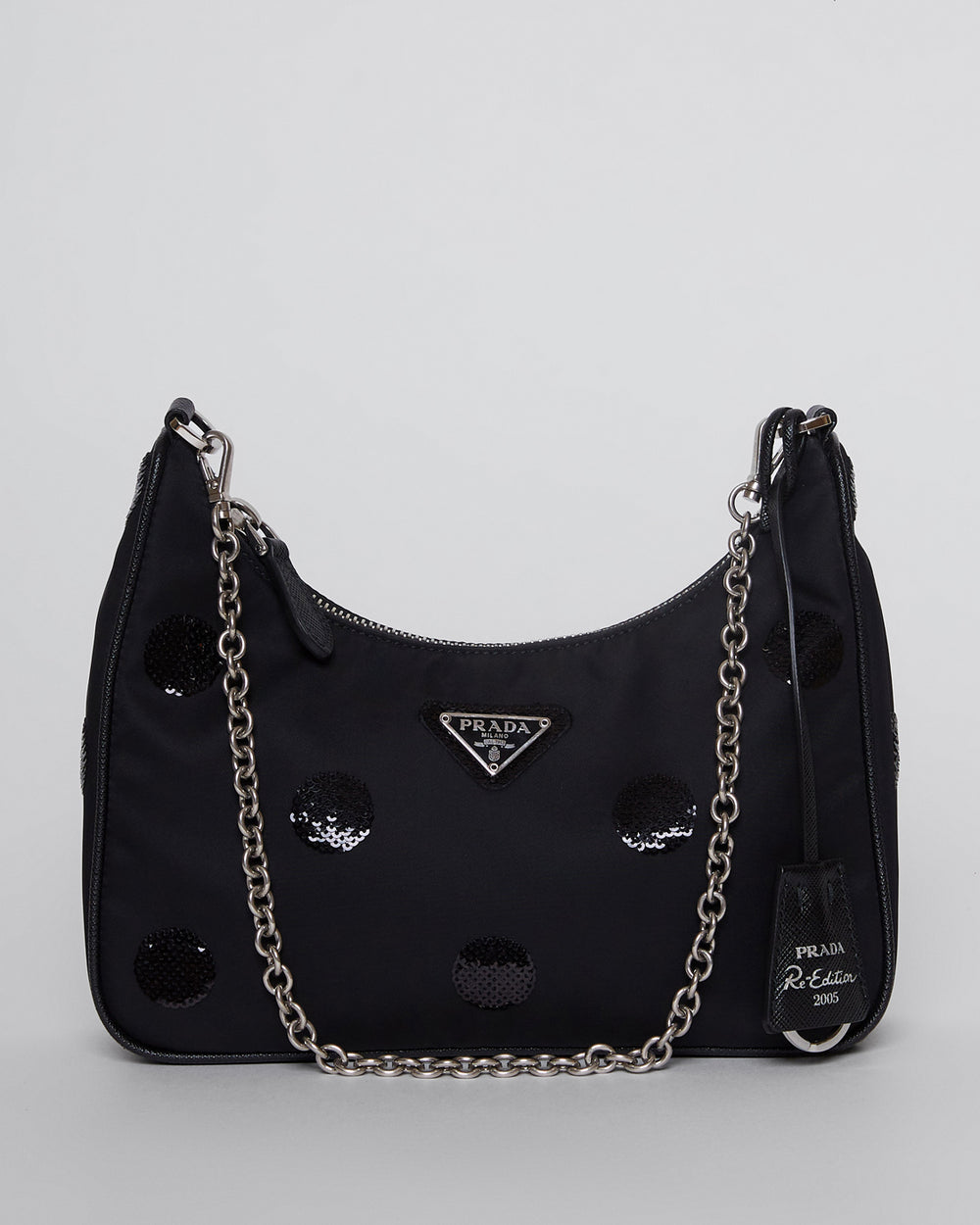Re-Edition 2005 Re-Nylon Polka-dot Bag in Black – THE MODAOLOGY