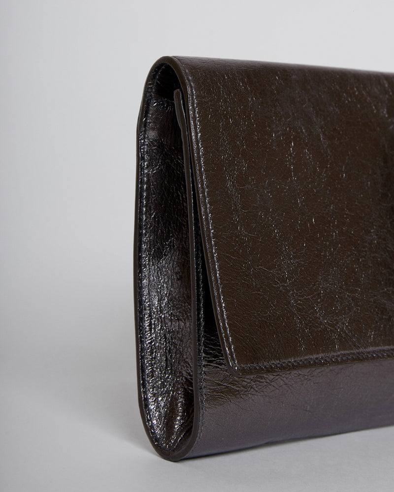 YSL Silver Leather Belle De Jour Clutch Bag – THE MODAOLOGY